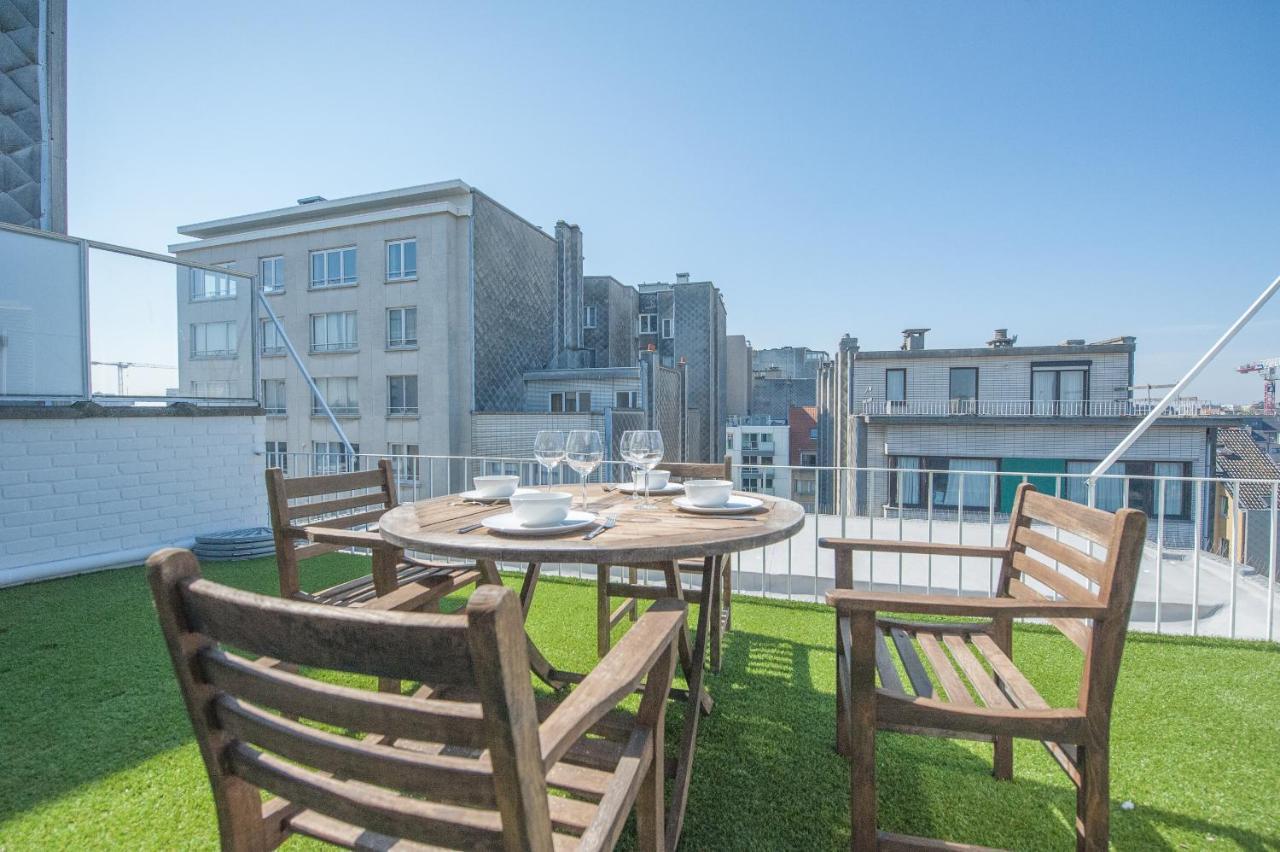 Studio Met Groot Zonneterras Centrum Oostende Zewnętrze zdjęcie